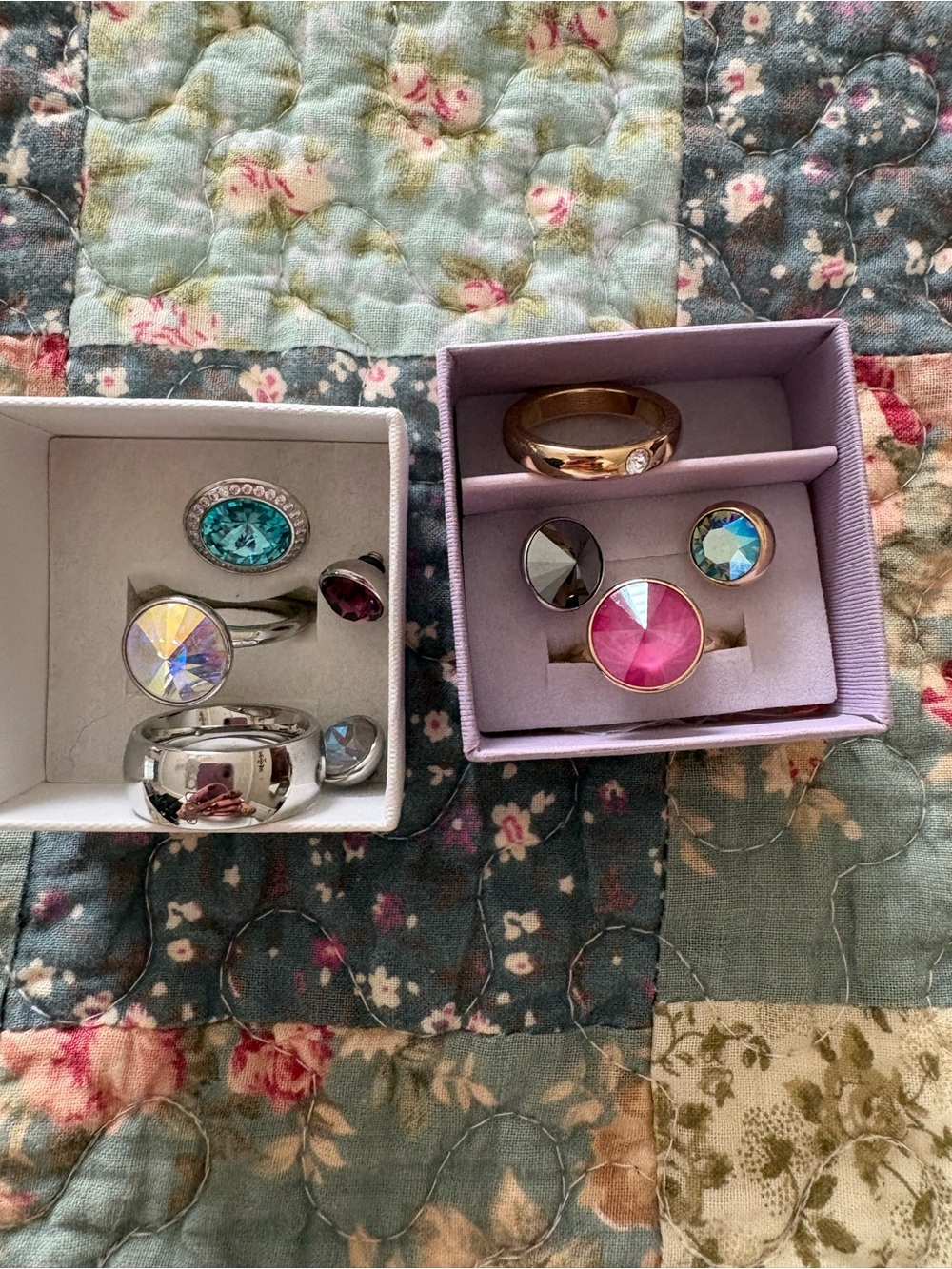 Assorted Qudo Crystal Rings - Women Jewelry